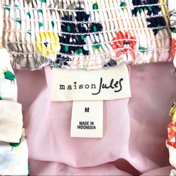 Maison Jules Baby Pink Floral Ruffled Skirt, NWT - Picture 3 of 4